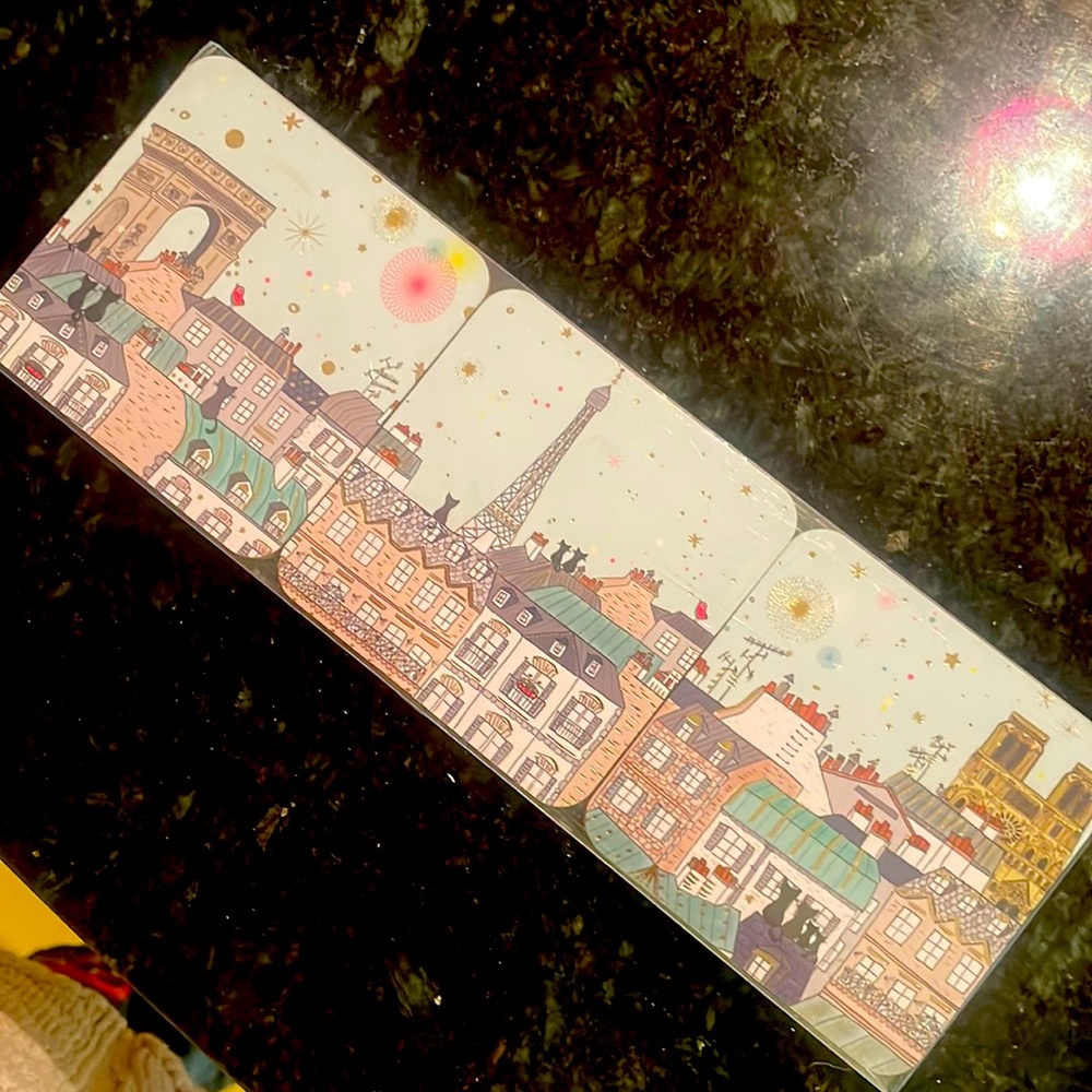 CARTESDART PARIS BLUE COASTERS  (6)
